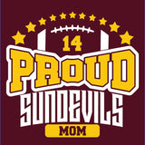 CUSTOM Proud Parent / Supporter - Maroon Shirt